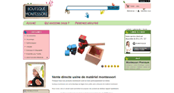 Desktop Screenshot of boutique-montessori.com