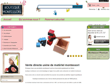 Tablet Screenshot of boutique-montessori.com